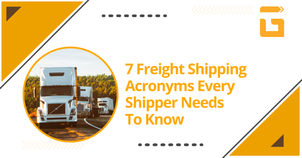 Freight Shipping Acronyms